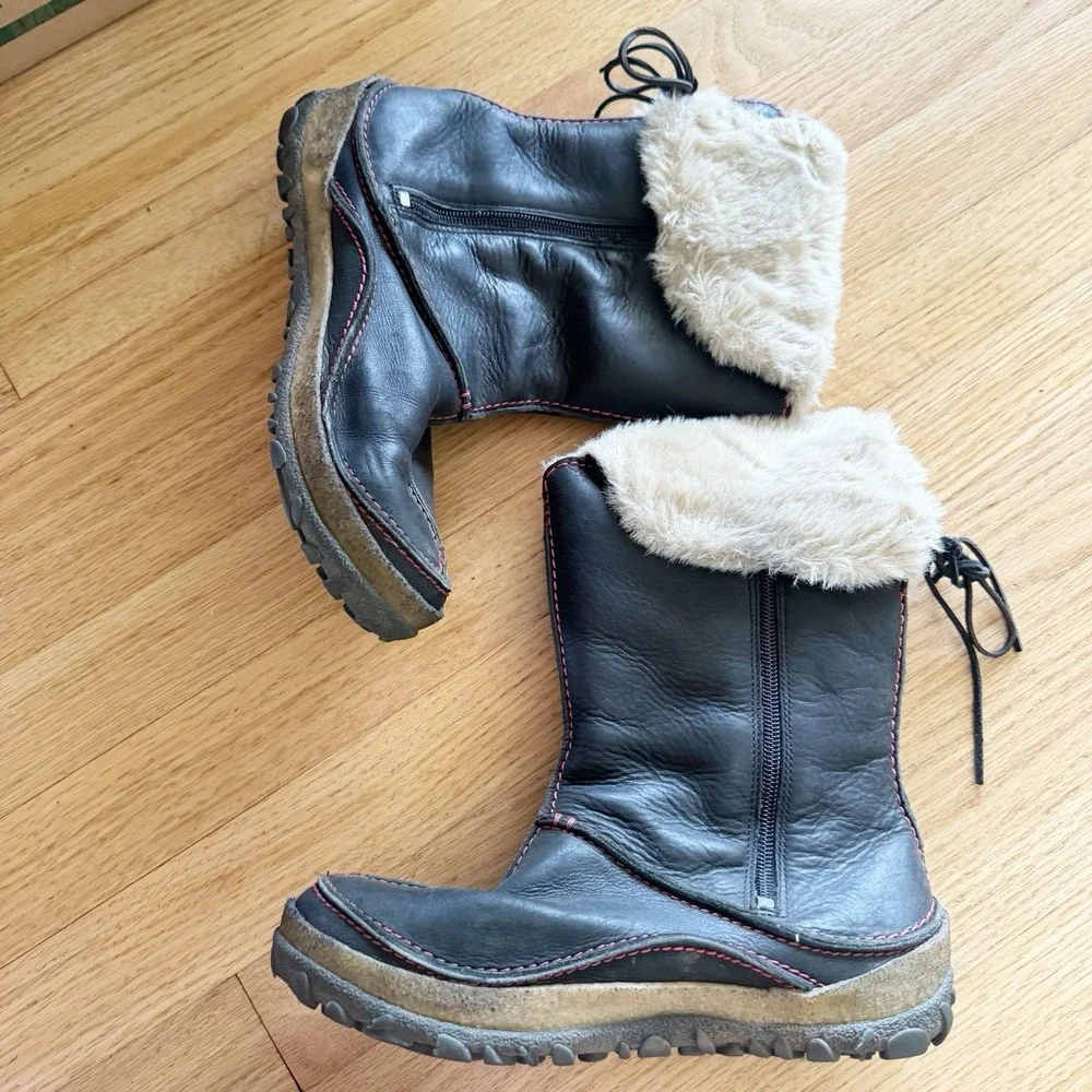 Merrell Oslo Waterproof Black Leather Boots Women 7